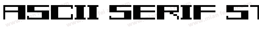 ASCii Serif Stress R字体转换